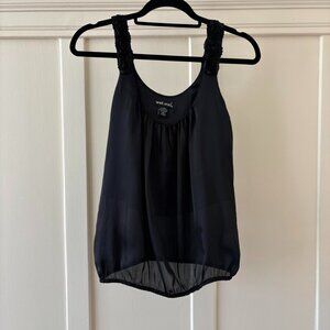 Y2K Romantic Coquette Black Sleeveless Going Out Top